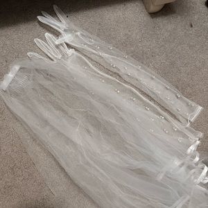 Pearl Gloves and Veil